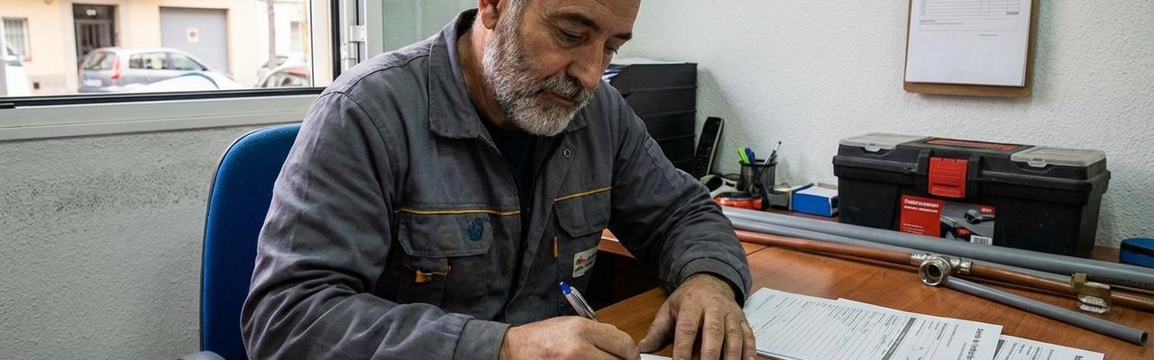 Emisión de boletines de fontanería en atarfe