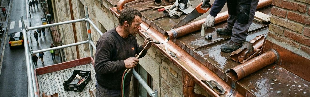 Montaje y reparación de bajantes y canalones en atarfe